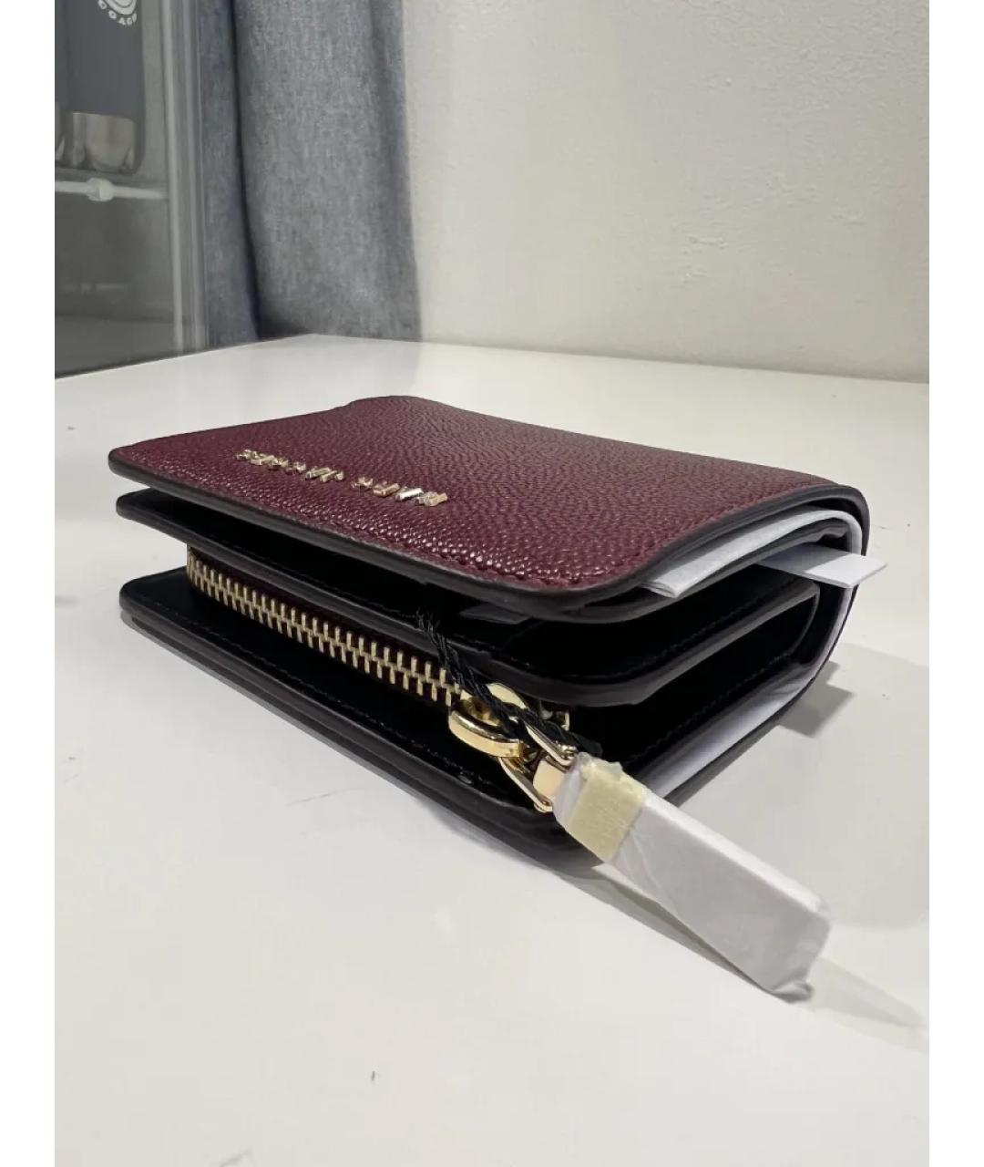 MARC JACOBS Бордовый кожаный кошелек, фото 3