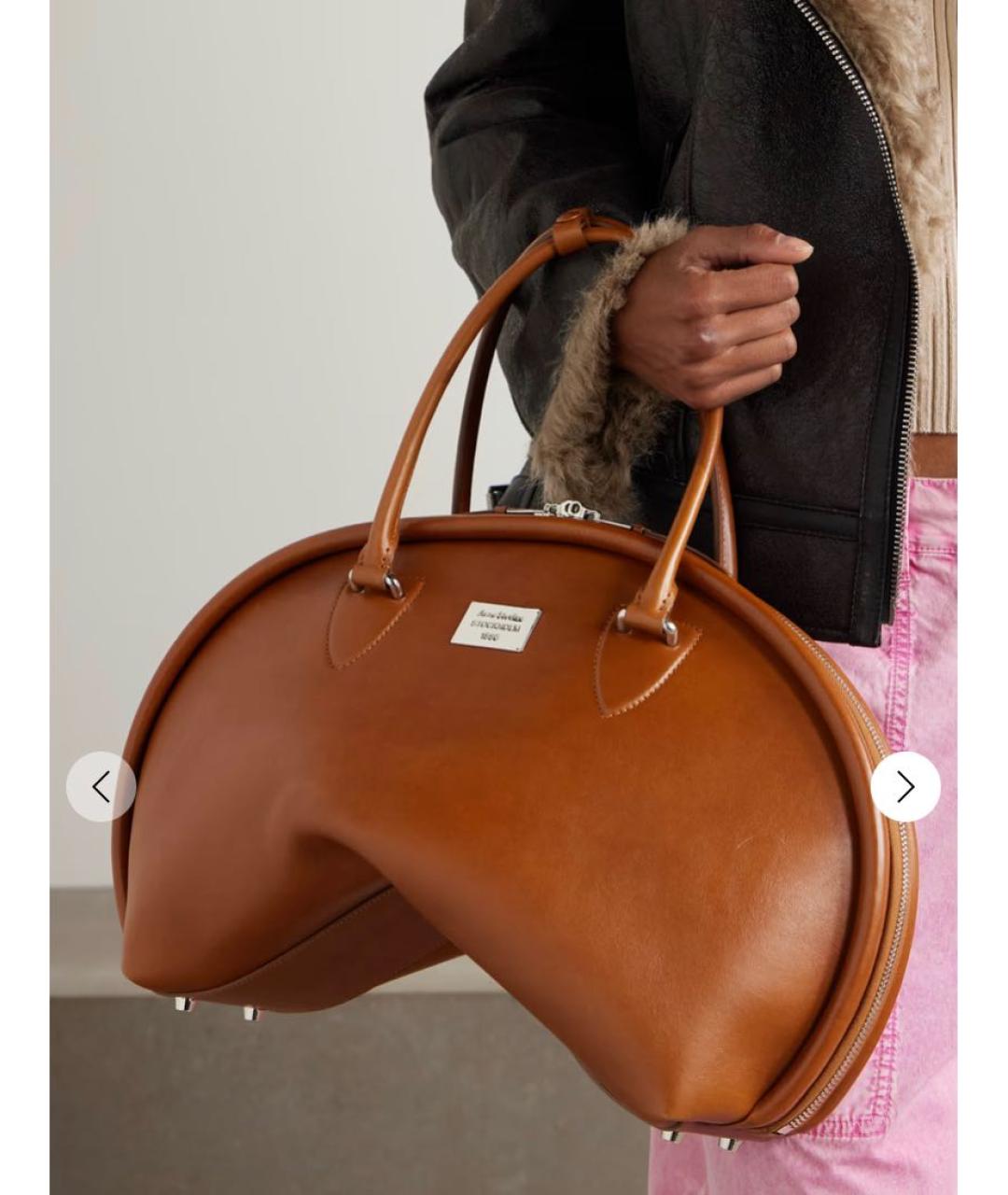 ACNE STUDIOS Кожаная сумка с короткими ручками, фото 7