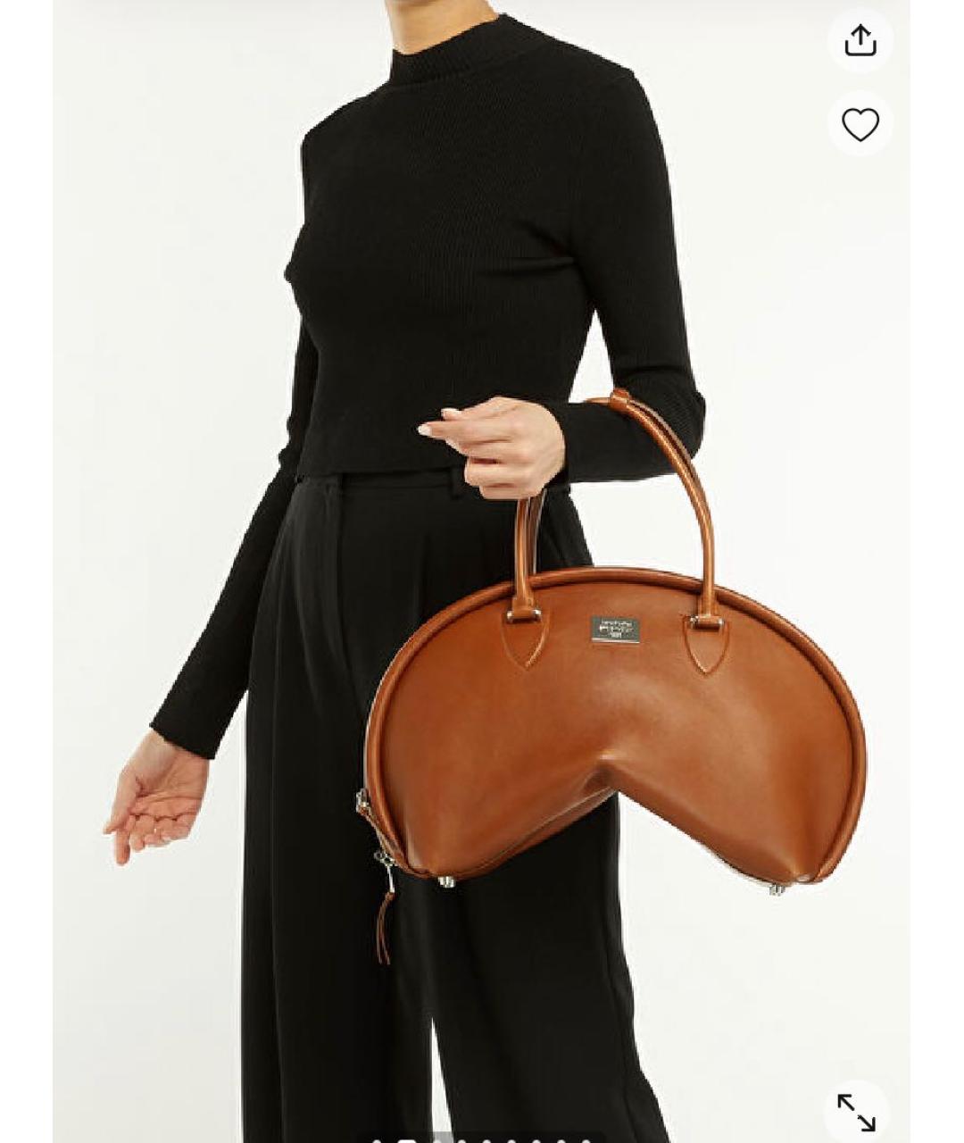 ACNE STUDIOS Кожаная сумка с короткими ручками, фото 6