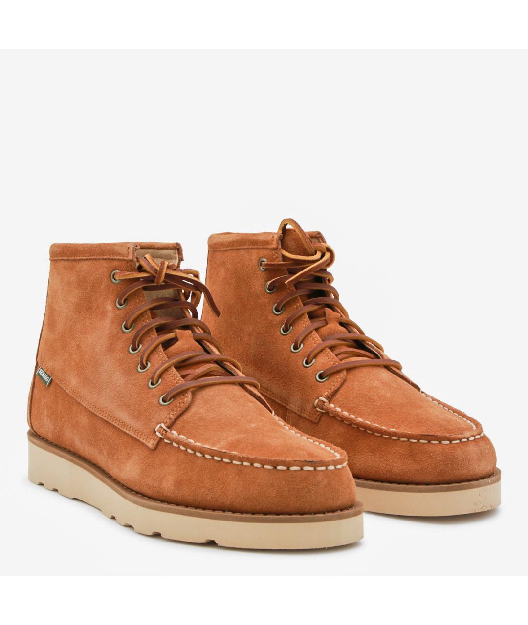 SEBAGO Коричневые замшевые высокие ботинки, фото 2