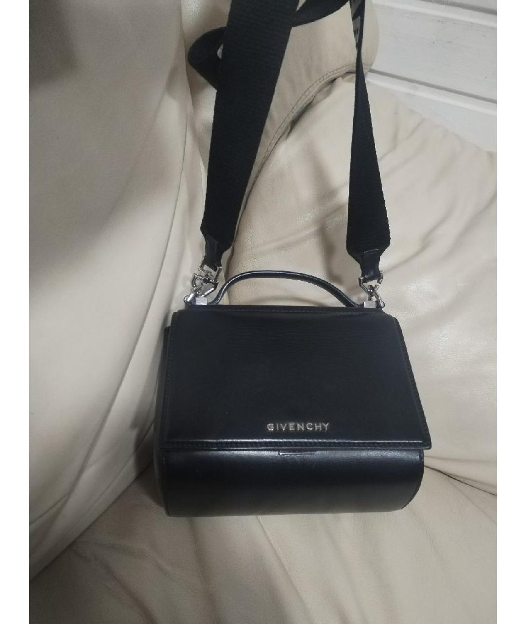 GIVENCHY Черная кожаная сумка через плечо, фото 9