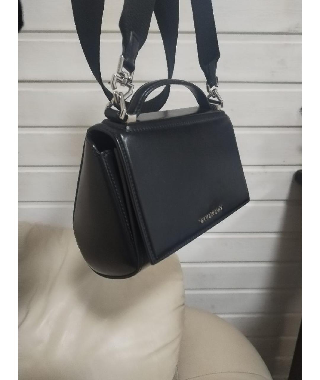 GIVENCHY Черная кожаная сумка через плечо, фото 5