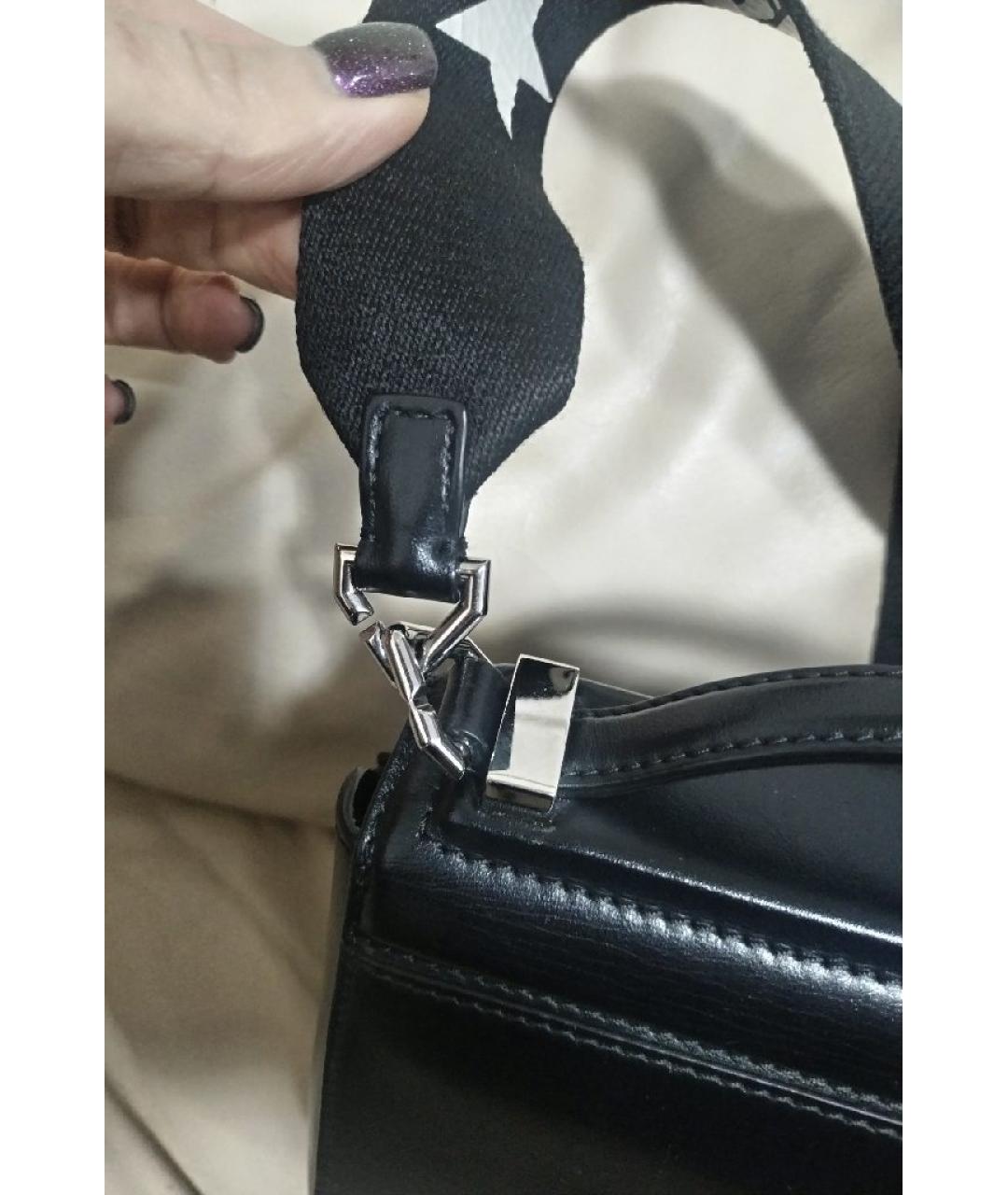 GIVENCHY Черная кожаная сумка через плечо, фото 7