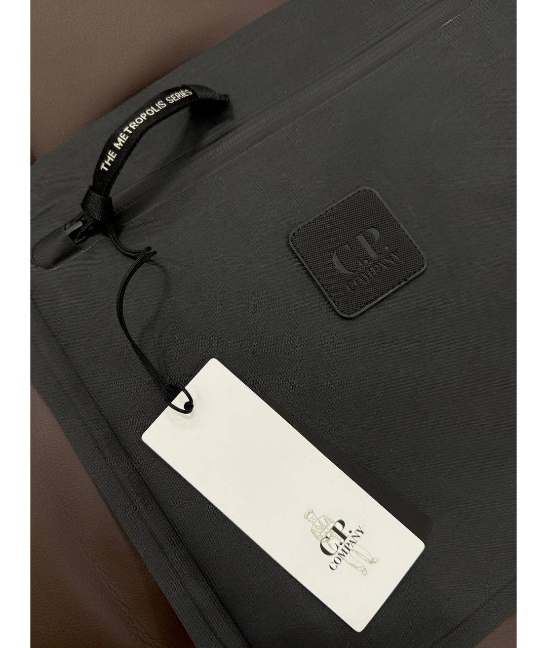 CP COMPANY Черная тканевая поясная сумка, фото 5