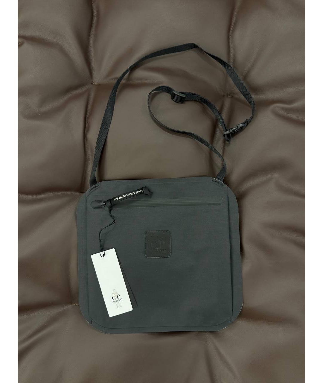 CP COMPANY Черная тканевая поясная сумка, фото 4