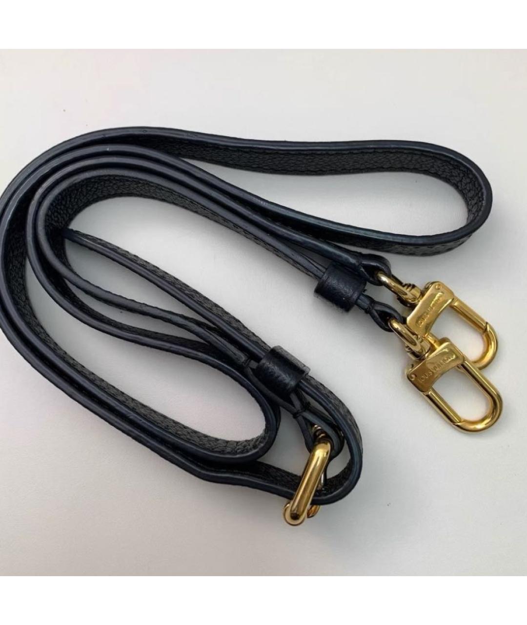 LOUIS VUITTON Черная кожаная сумка через плечо, фото 6