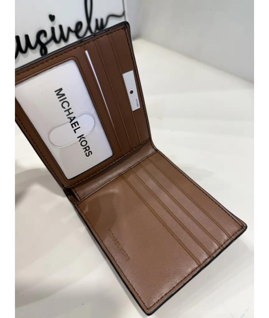 MICHAEL KORS Коричневый кожаный кошелек, фото 4