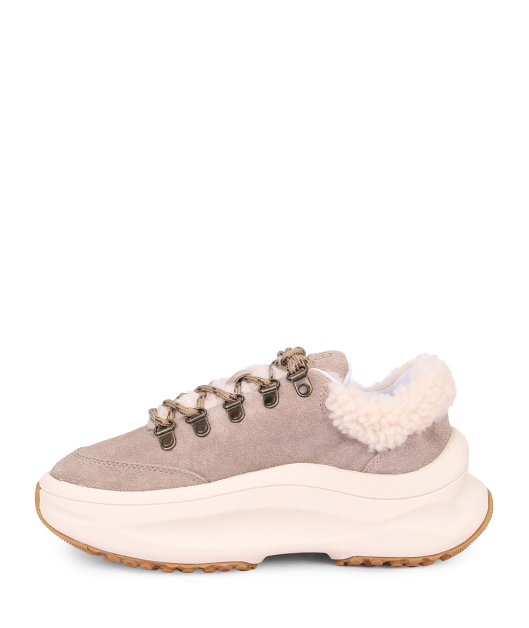 MOON BOOT Бежевые замшевые слипоны, фото 3