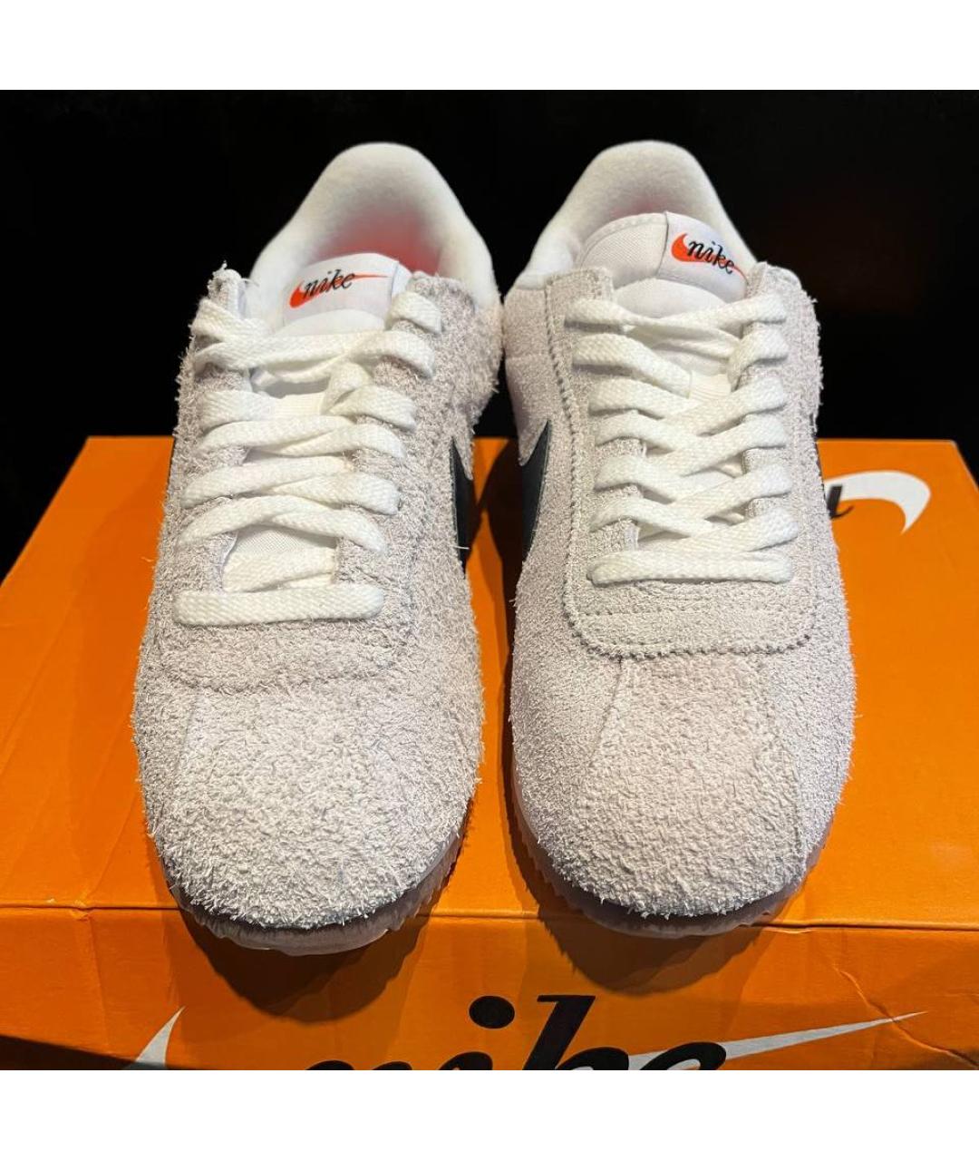 NIKE Белые замшевые кроссовки, фото 2