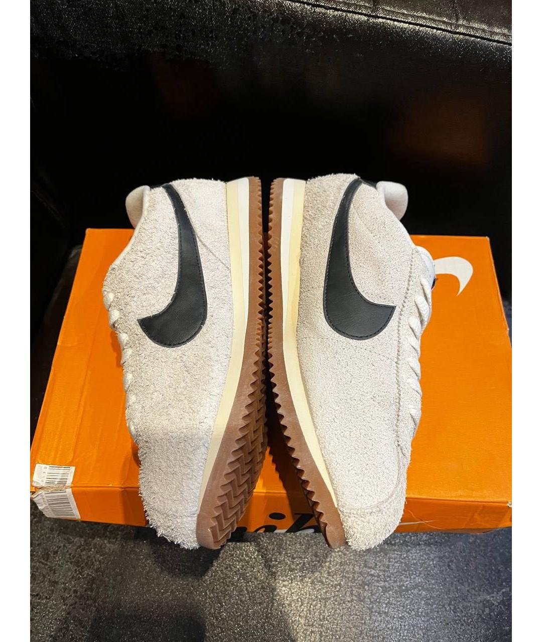 NIKE Белые замшевые кроссовки, фото 3