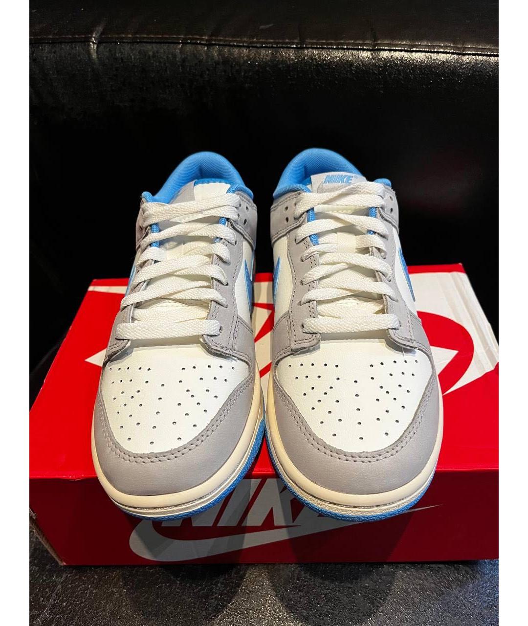 NIKE Серые кожаные кроссовки, фото 3