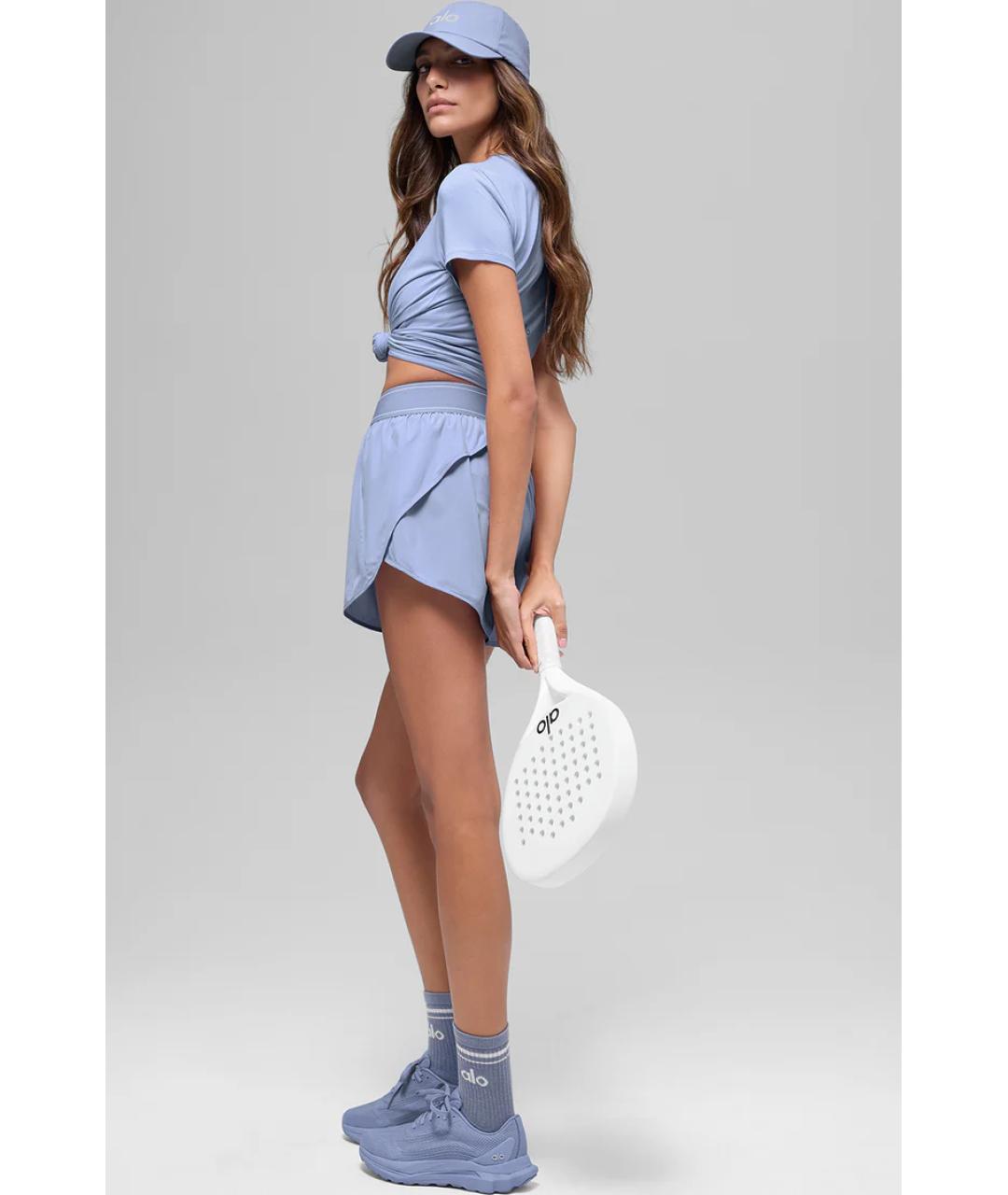 ALO YOGA Голубые шорты, фото 6