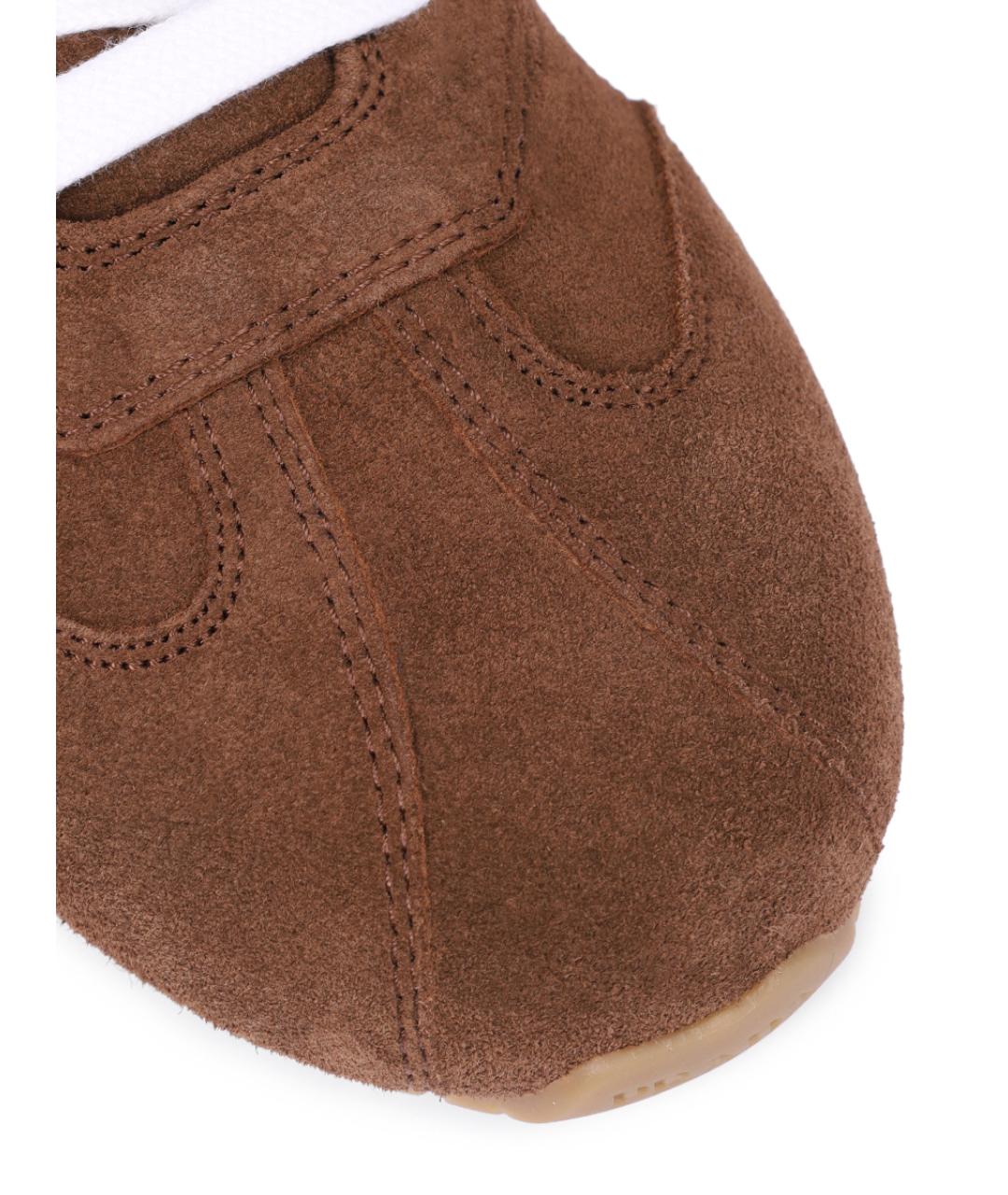 PRADA Коричневые замшевые кроссовки, фото 3