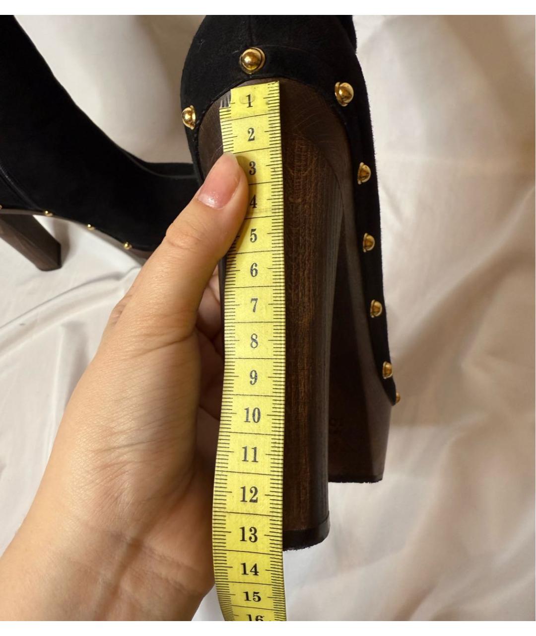 GUCCI Черные замшевые ботильоны, фото 7