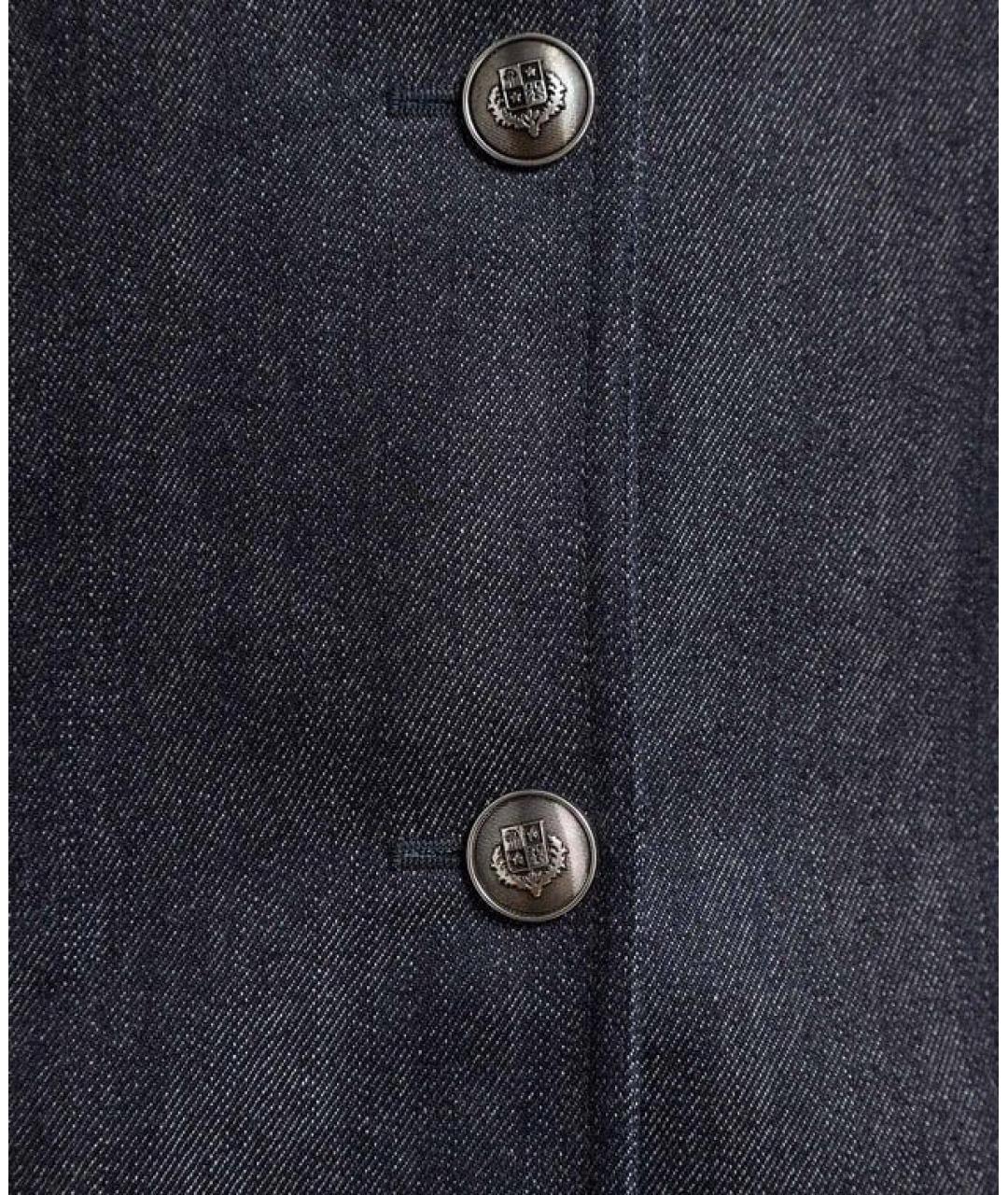 LORO PIANA Темно-синий деним жакет/пиджак, фото 6