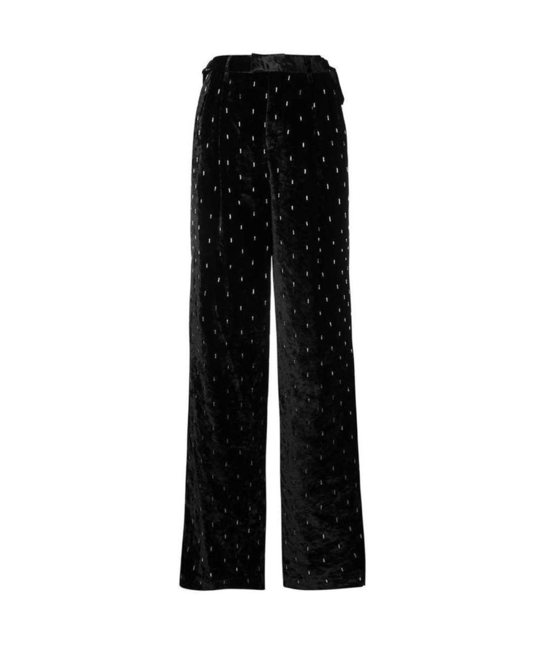 THE ATTICO Черные вискозные брюки широкие, фото 1