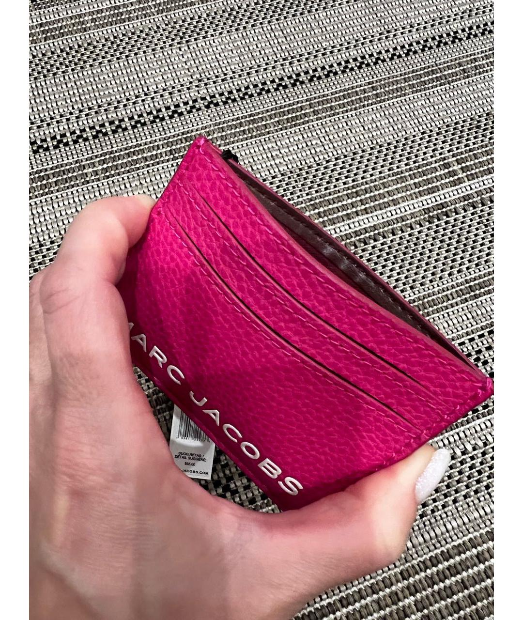 MARC JACOBS Фуксия кожаный кардхолдер, фото 4