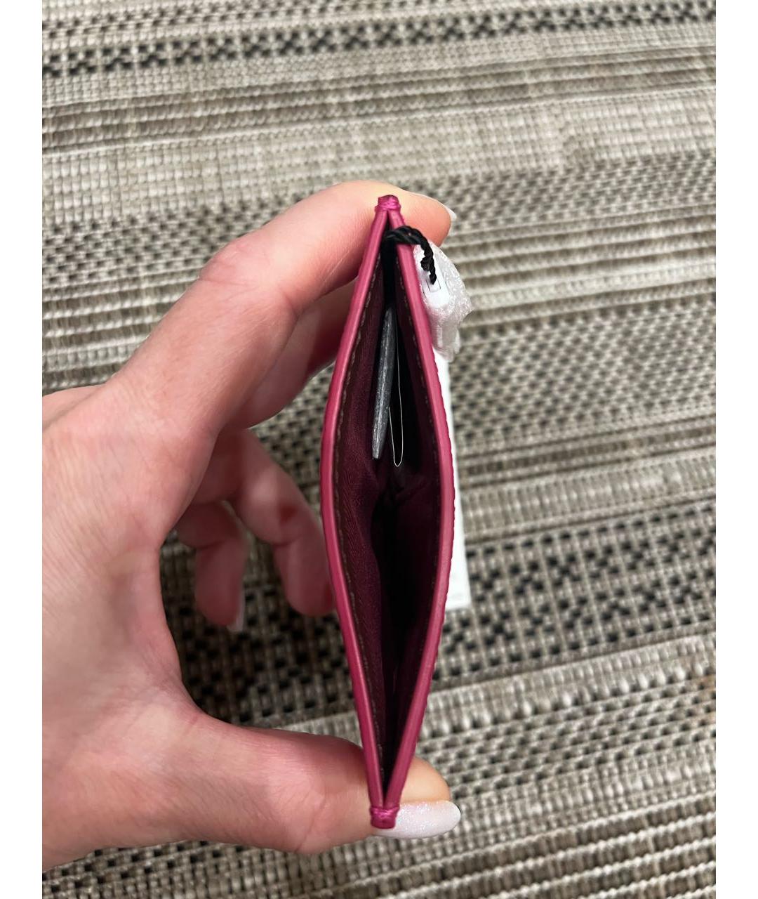 MARC JACOBS Фуксия кожаный кардхолдер, фото 3