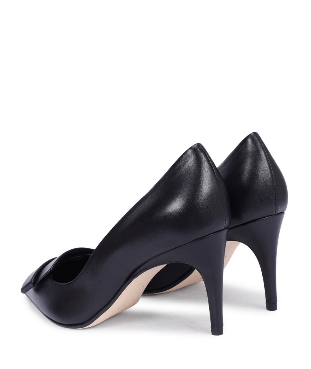 SERGIO ROSSI Черные кожаные туфли, фото 4