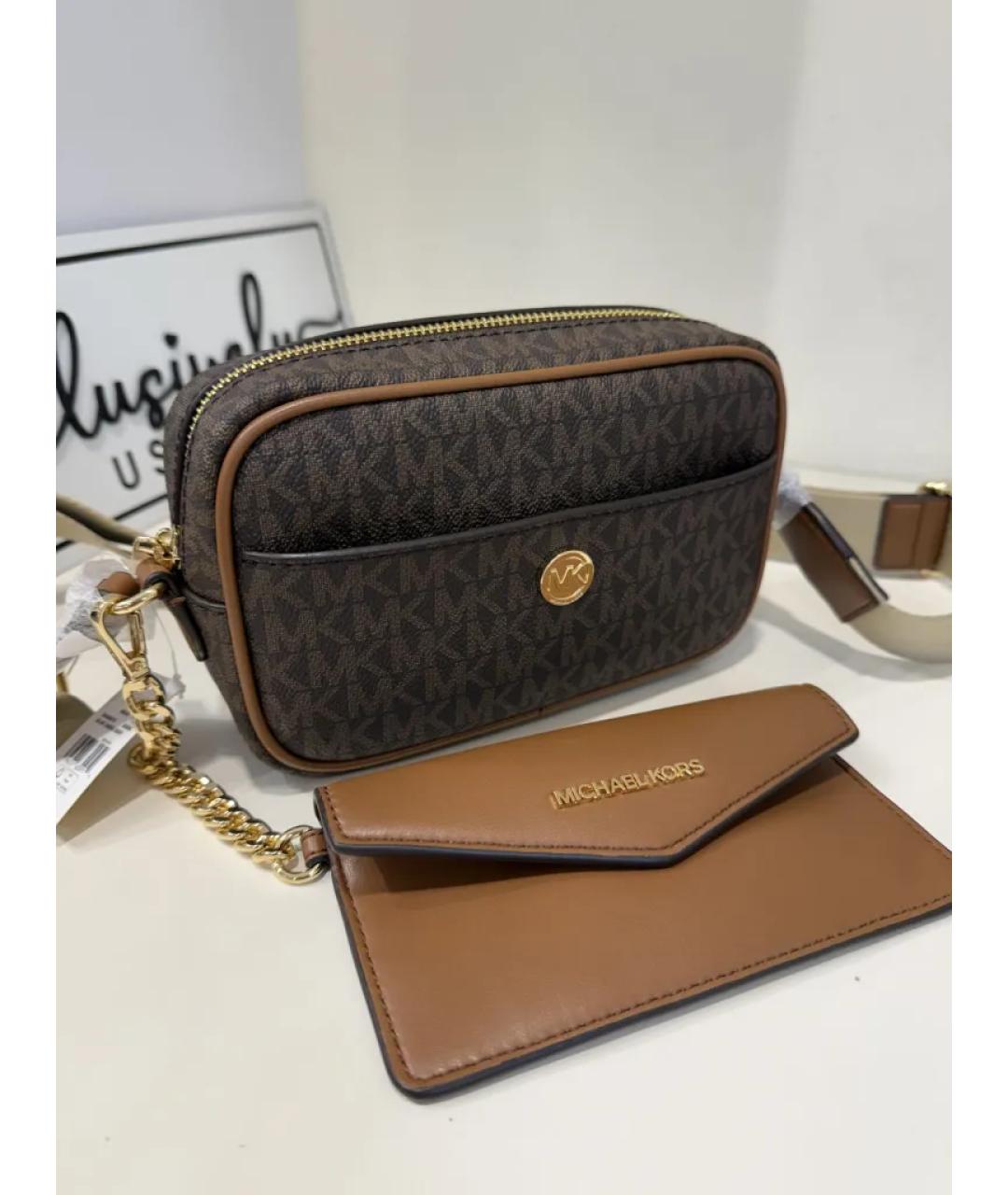 MICHAEL KORS Коричневая сумка через плечо, фото 5