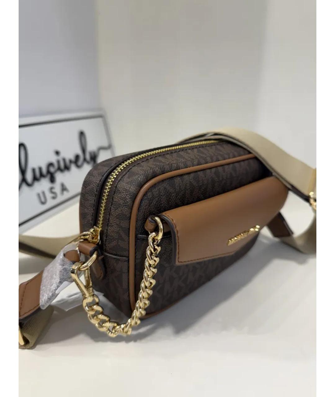 MICHAEL KORS Коричневая сумка через плечо, фото 3