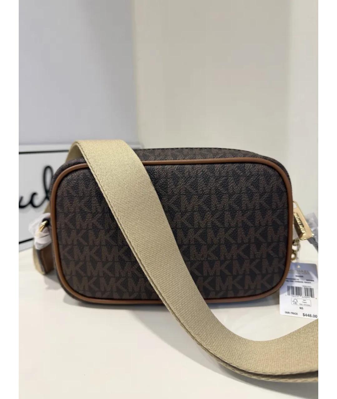 MICHAEL KORS Коричневая сумка через плечо, фото 6