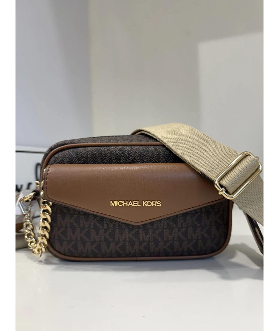 MICHAEL KORS Коричневая сумка через плечо, фото 2