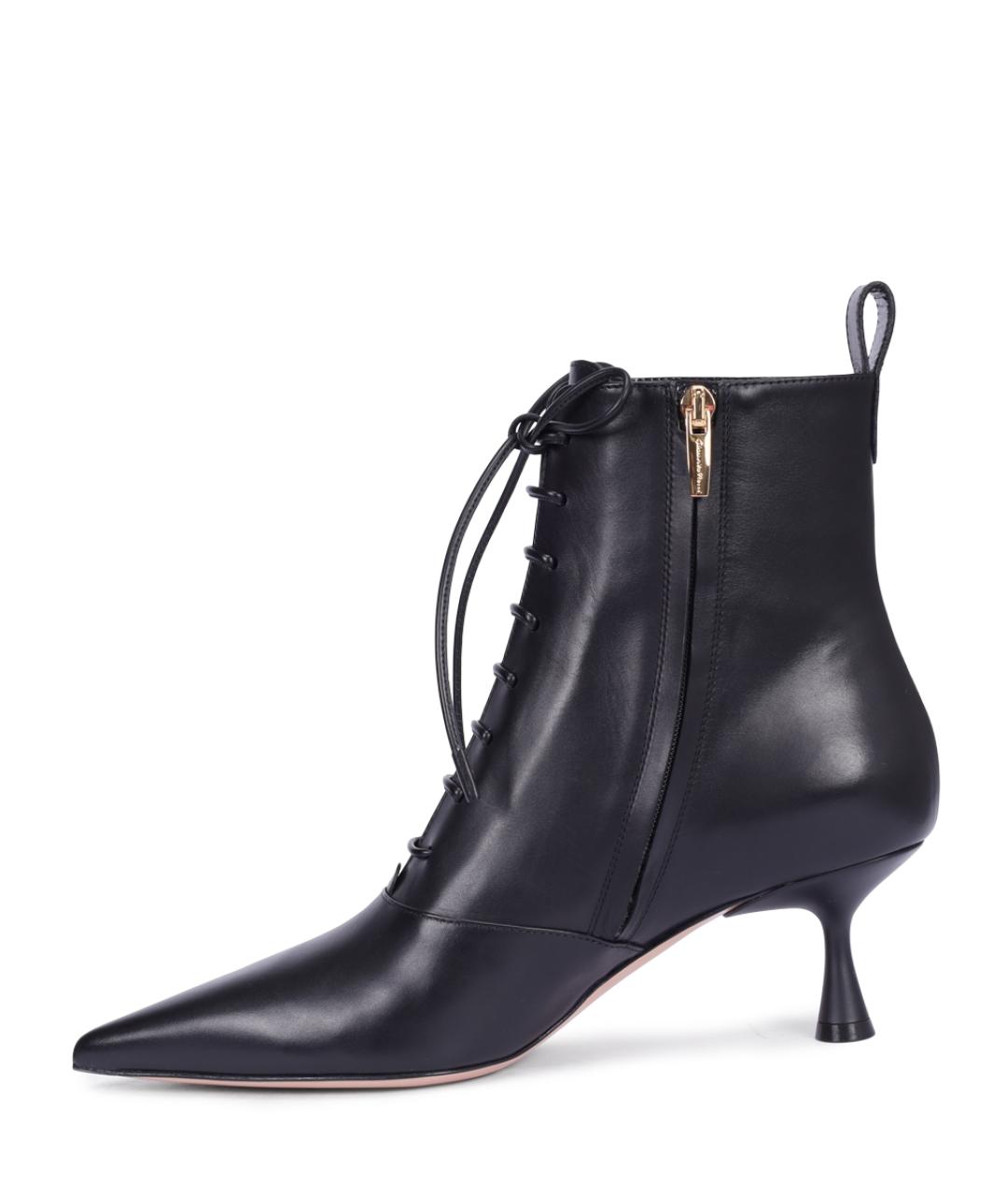 GIANVITO ROSSI Черные кожаные ботильоны, фото 3