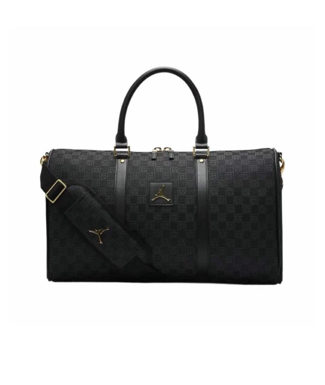 JORDAN Черная тканевая дорожная/спортивная сумка, фото 1