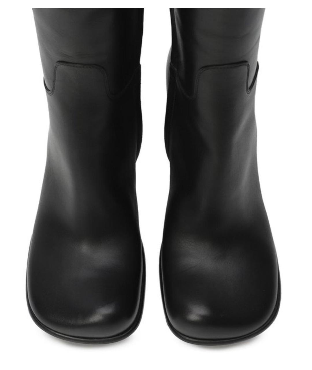 BOTTEGA VENETA Черные кожаные сапоги, фото 3