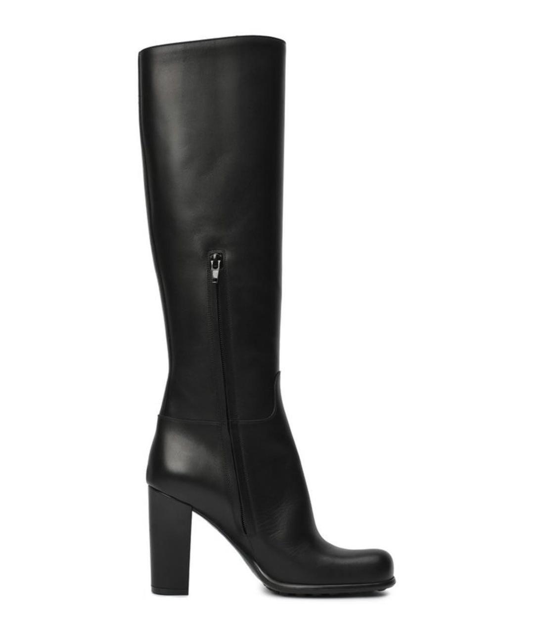 BOTTEGA VENETA Черные кожаные сапоги, фото 5