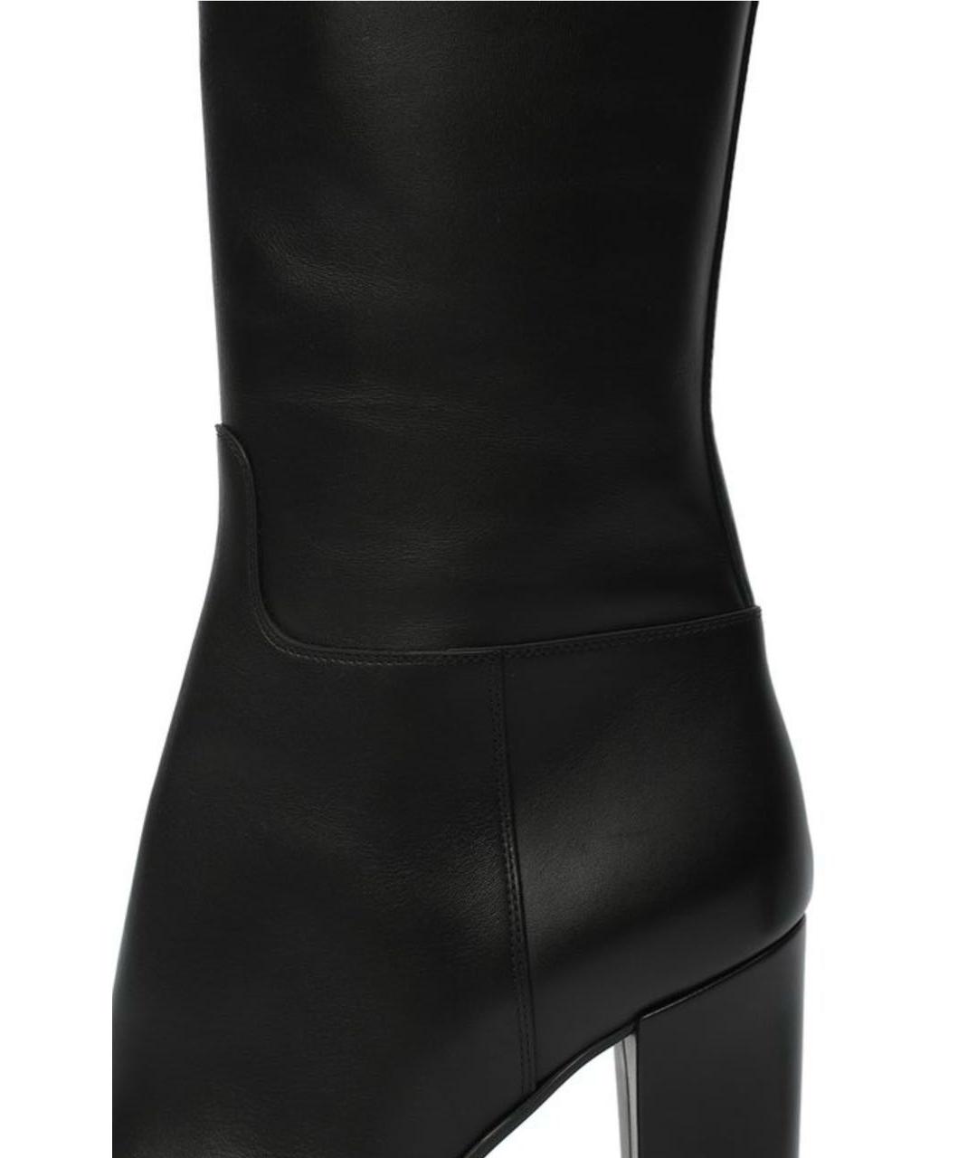 BOTTEGA VENETA Черные кожаные сапоги, фото 6