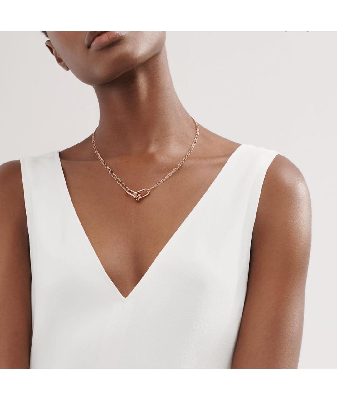 TIFFANY&CO Бежевая подвеска из розового золота, фото 4