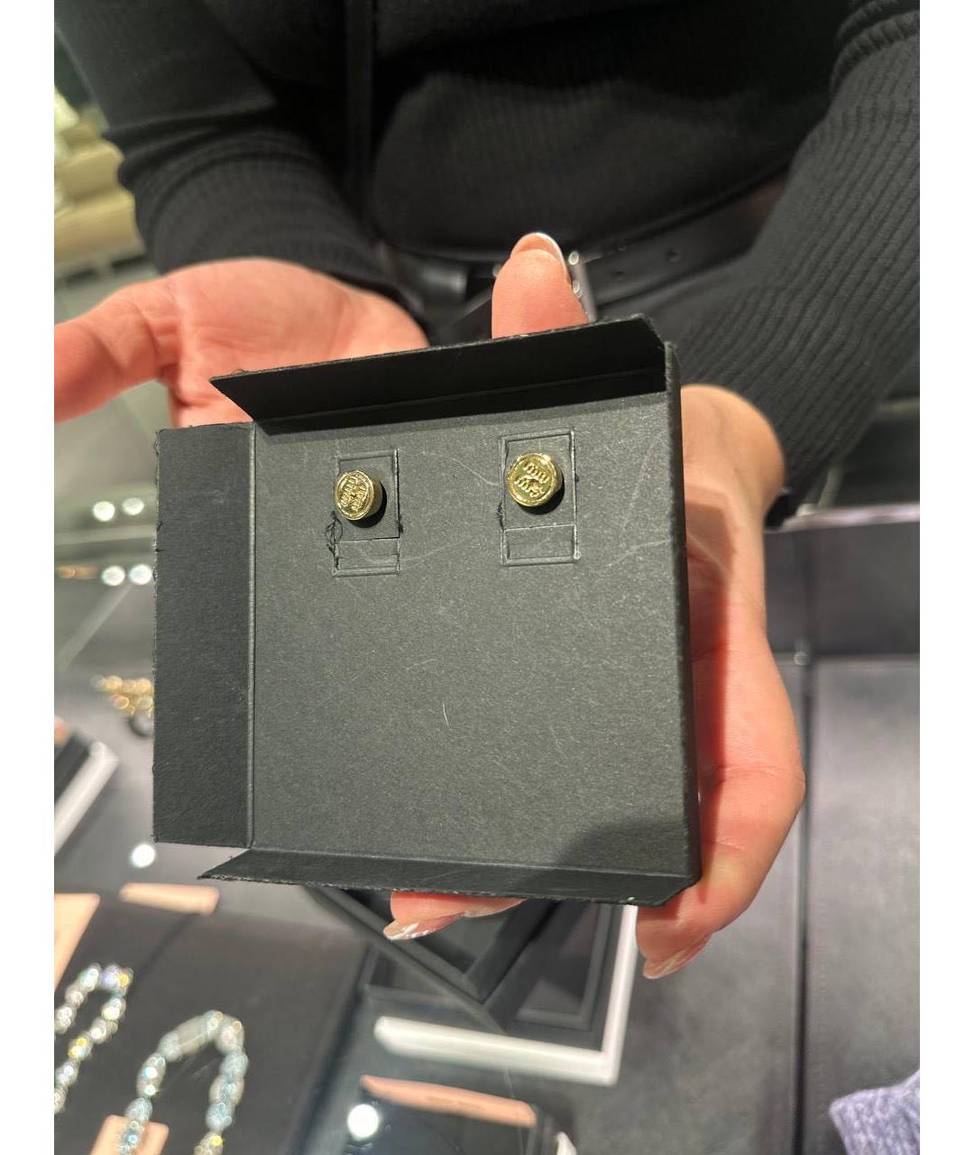 MIU MIU Золотые металлические серьги, фото 6