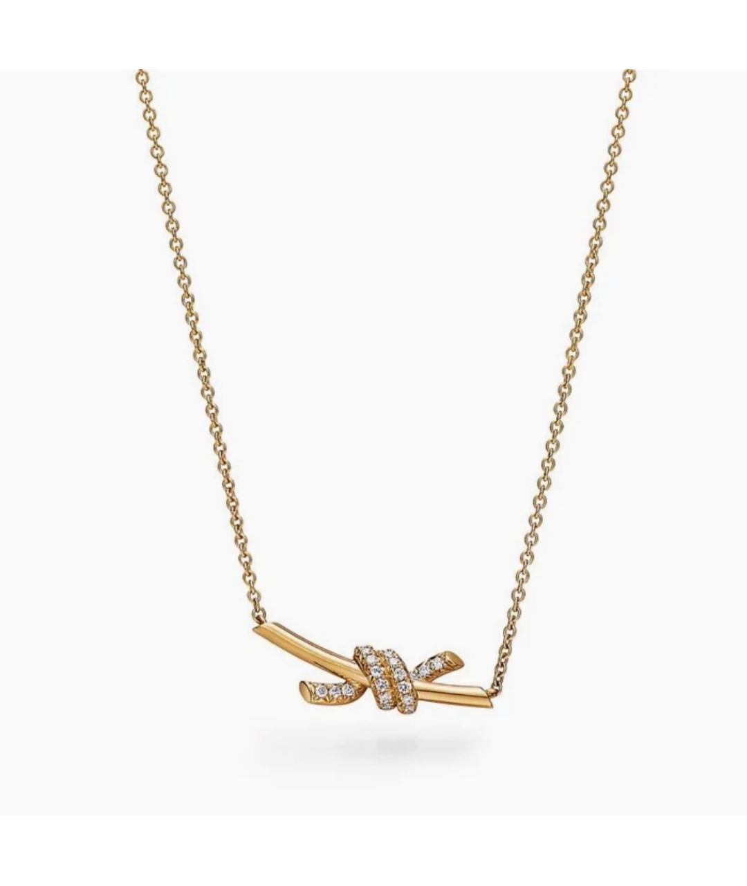 TIFFANY&CO Желтая подвеска из желтого золота, фото 4