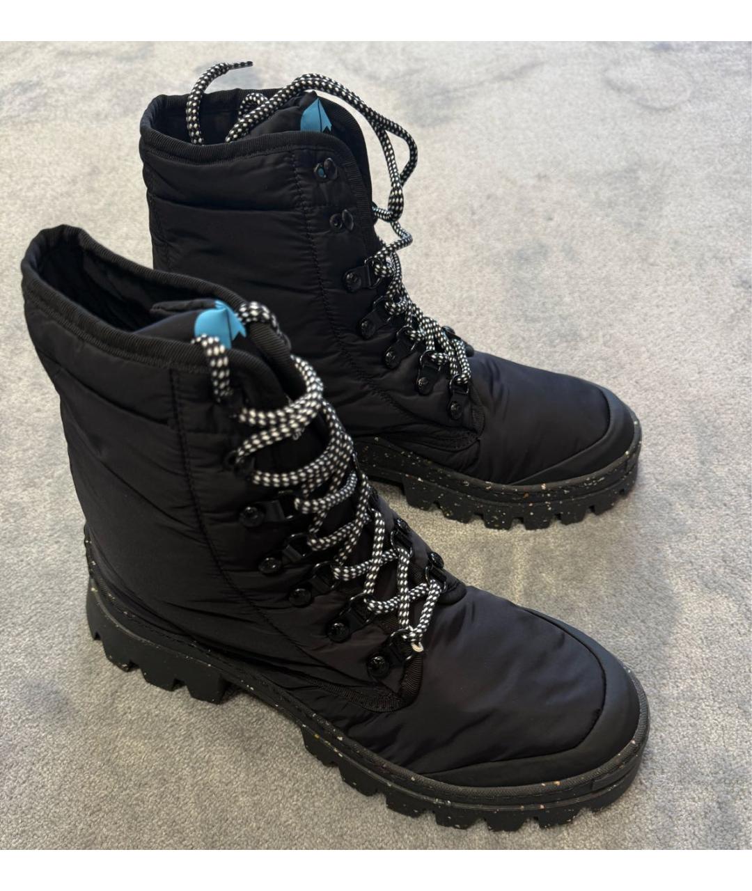 DSQUARED2 Черные неопреновые высокие ботинки, фото 6