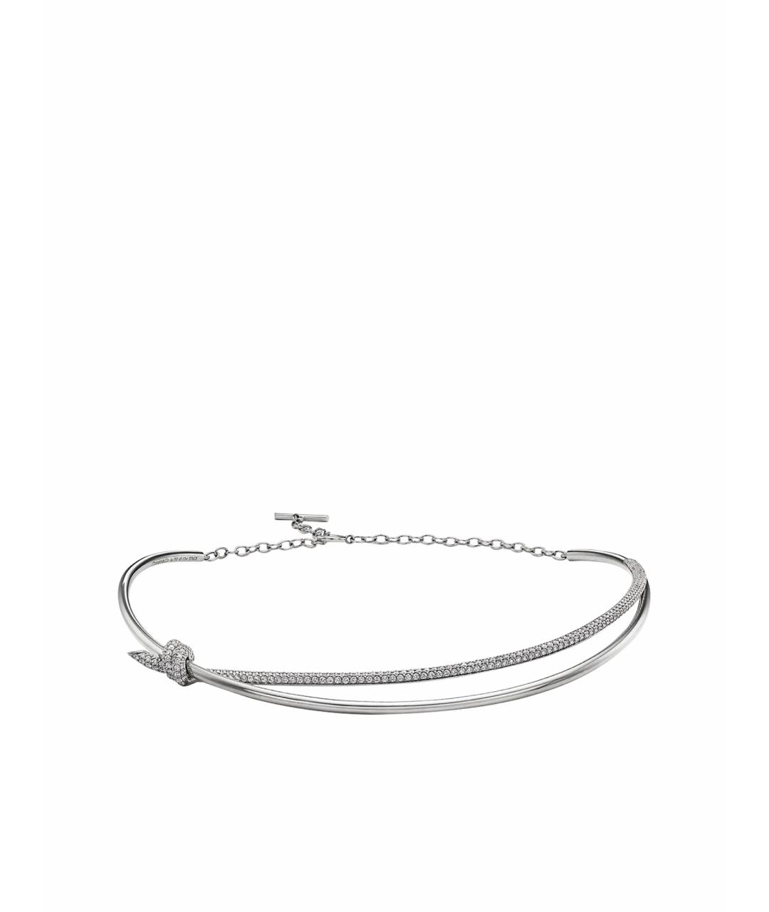 TIFFANY&CO Серебряное колье из белого золота, фото 1