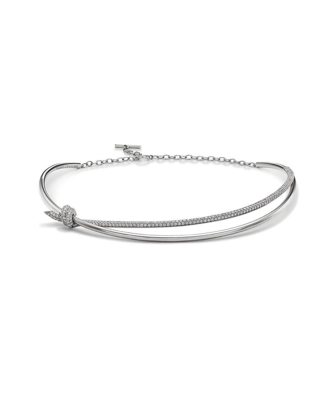 TIFFANY&CO Серебряное колье из белого золота, фото 5