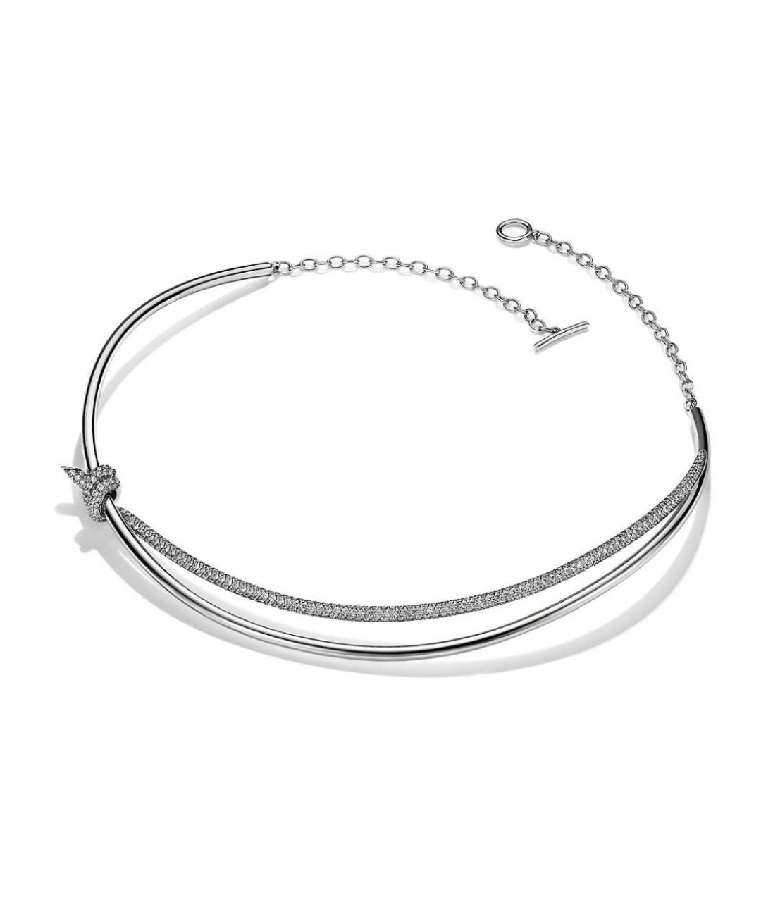 TIFFANY&CO Серебряное колье из белого золота, фото 3