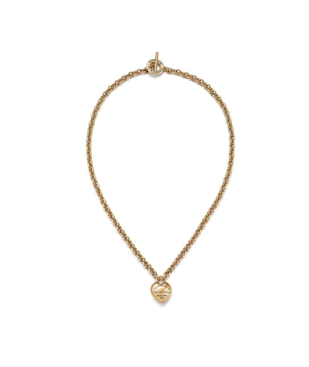 TIFFANY&CO Желтая подвеска из желтого золота, фото 2