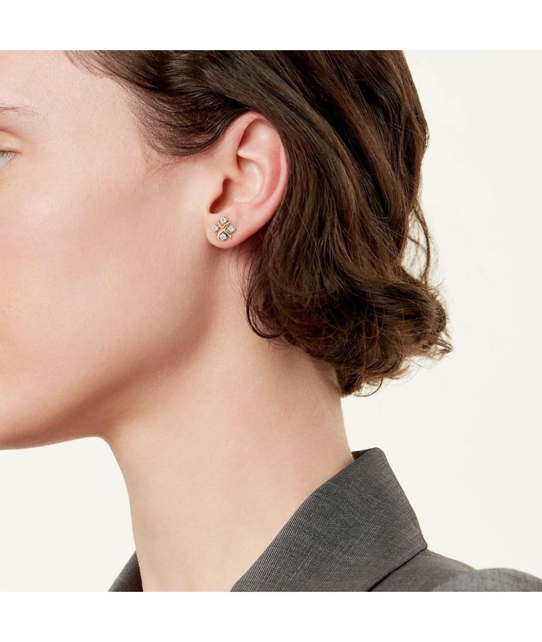 TIFFANY&CO Желтые серьги из желтого золота, фото 2