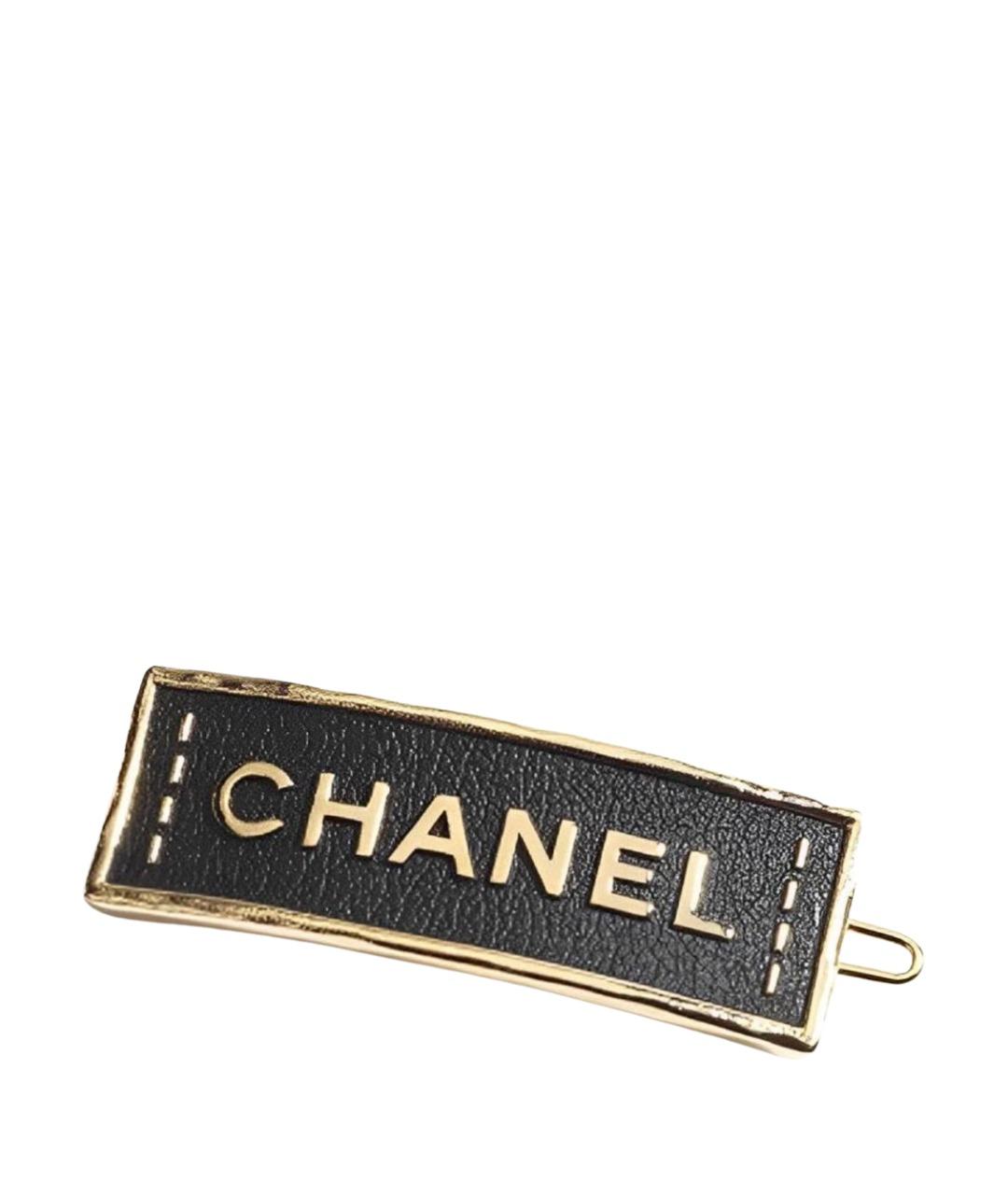 CHANEL Черная заколка, фото 1