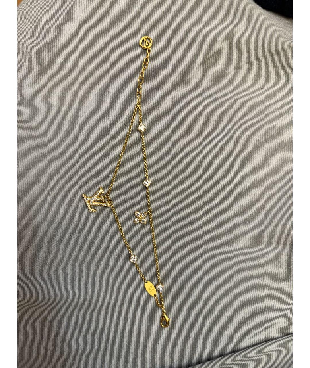 LOUIS VUITTON Золотой металлический браслет, фото 4