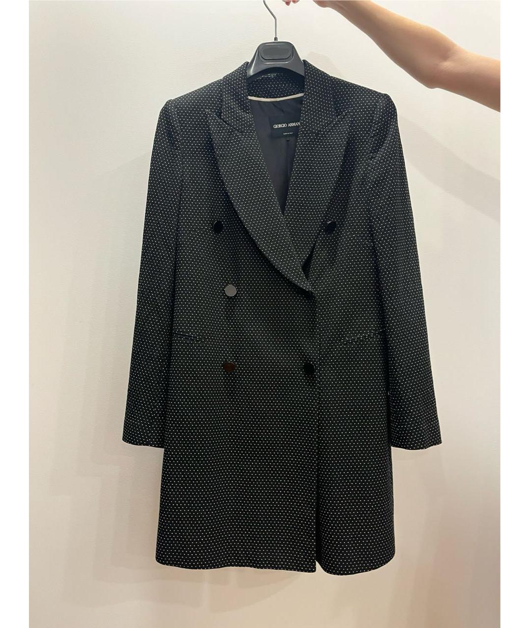 GIORGIO ARMANI Черный вискозный жакет/пиджак, фото 5
