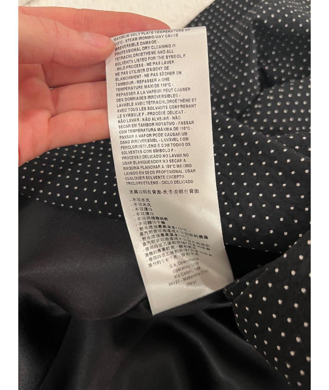 GIORGIO ARMANI Черный вискозный жакет/пиджак, фото 4