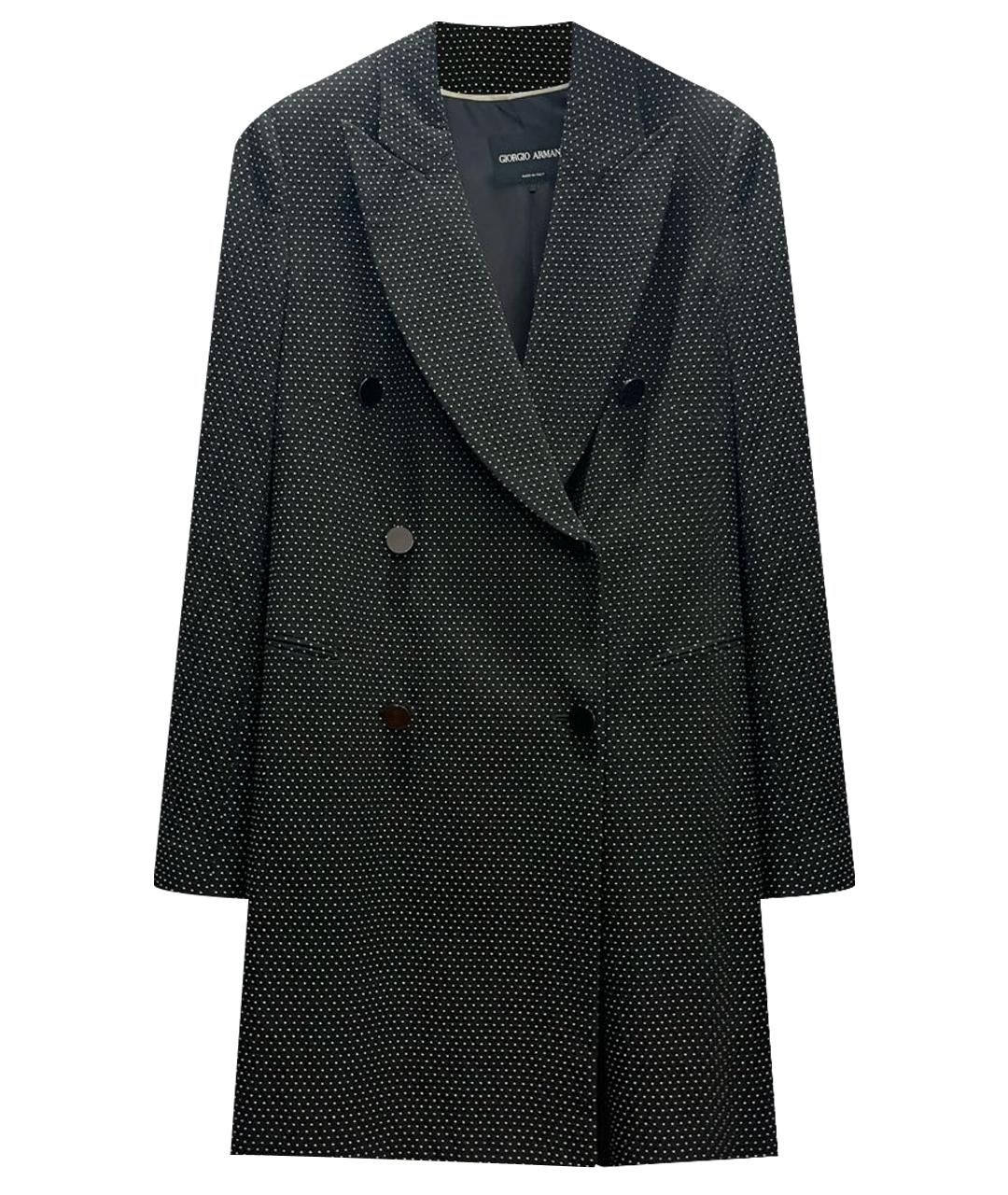 GIORGIO ARMANI Черный вискозный жакет/пиджак, фото 1