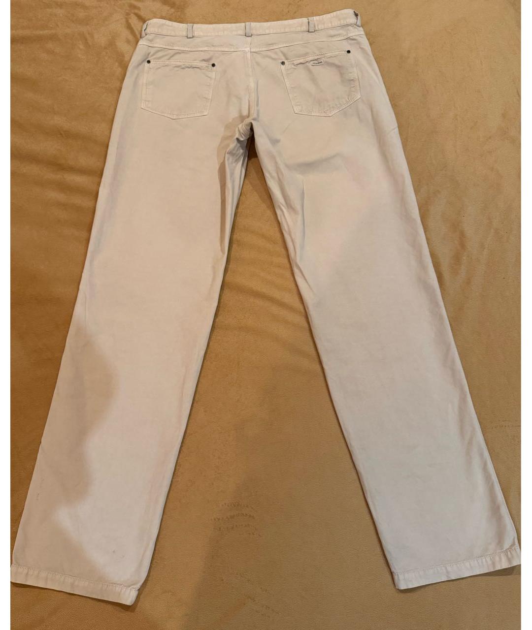 PAUL & SHARK Бежевые хлопковые повседневные брюки, фото 2