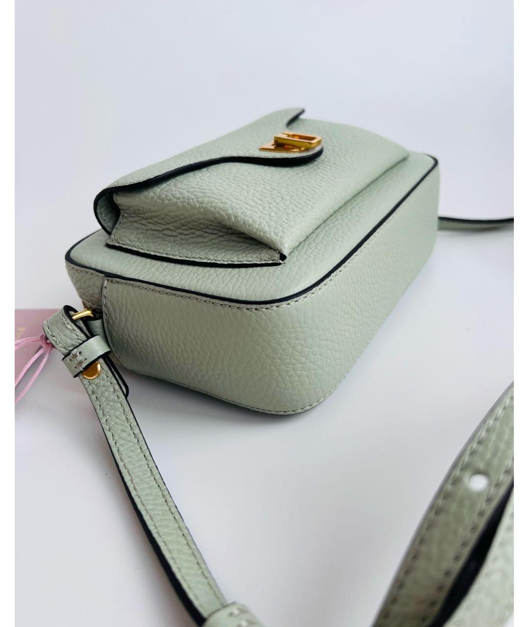 COCCINELLE Зеленая кожаная сумка через плечо, фото 5