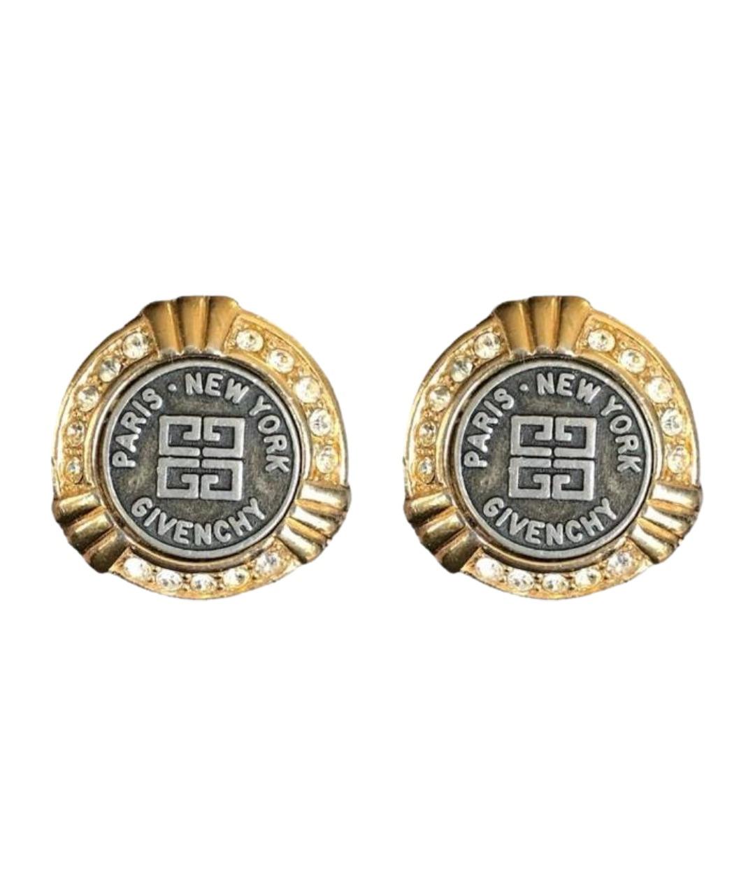 GIVENCHY Золотые металлические клипсы, фото 1