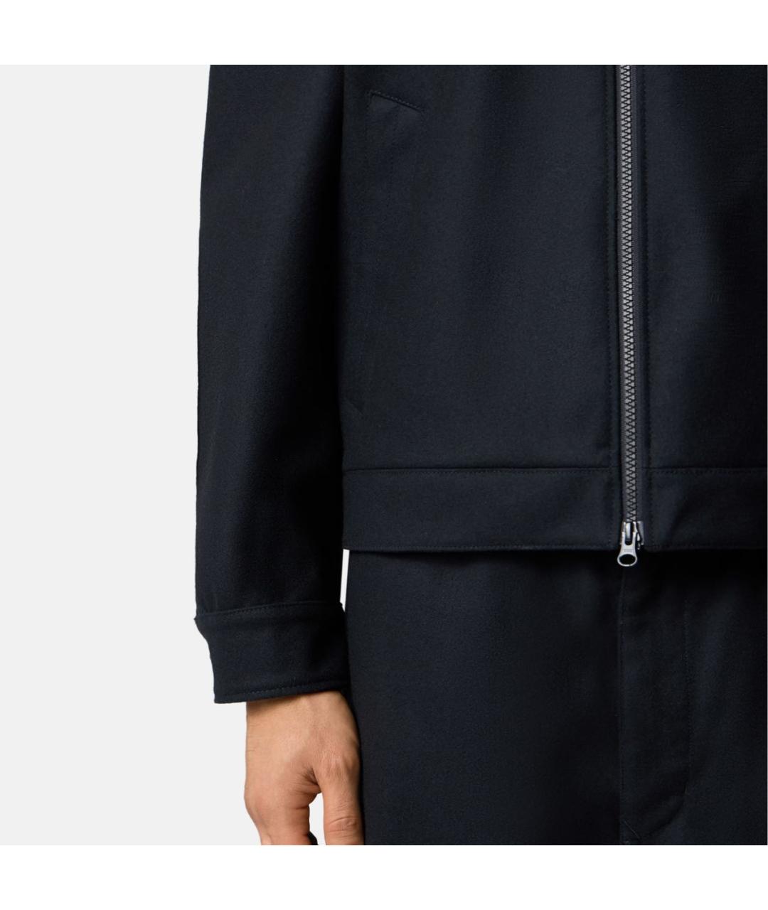 STONE ISLAND Темно-синяя шерстяная куртка, фото 5